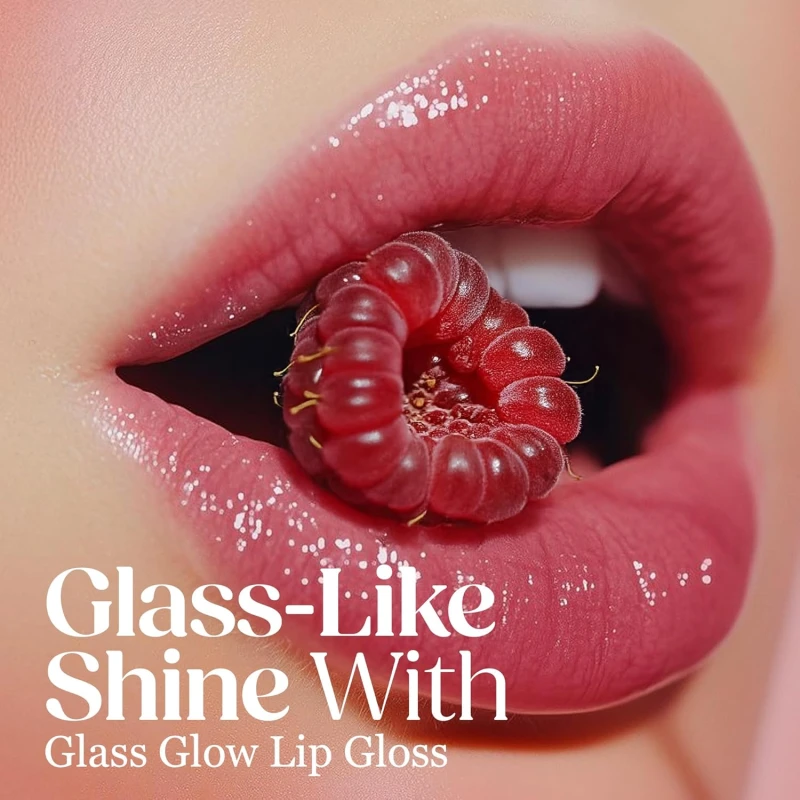 Hilary Rhoda Glass Glow Lip Gloss | Nourishing & Hydrating Lip Gloss | Sheer Coverage | High Shine | Juicy & Plump Lips | Glides on Smoothly | 5ml (Peach Me - Shade 02) thumbnail 4